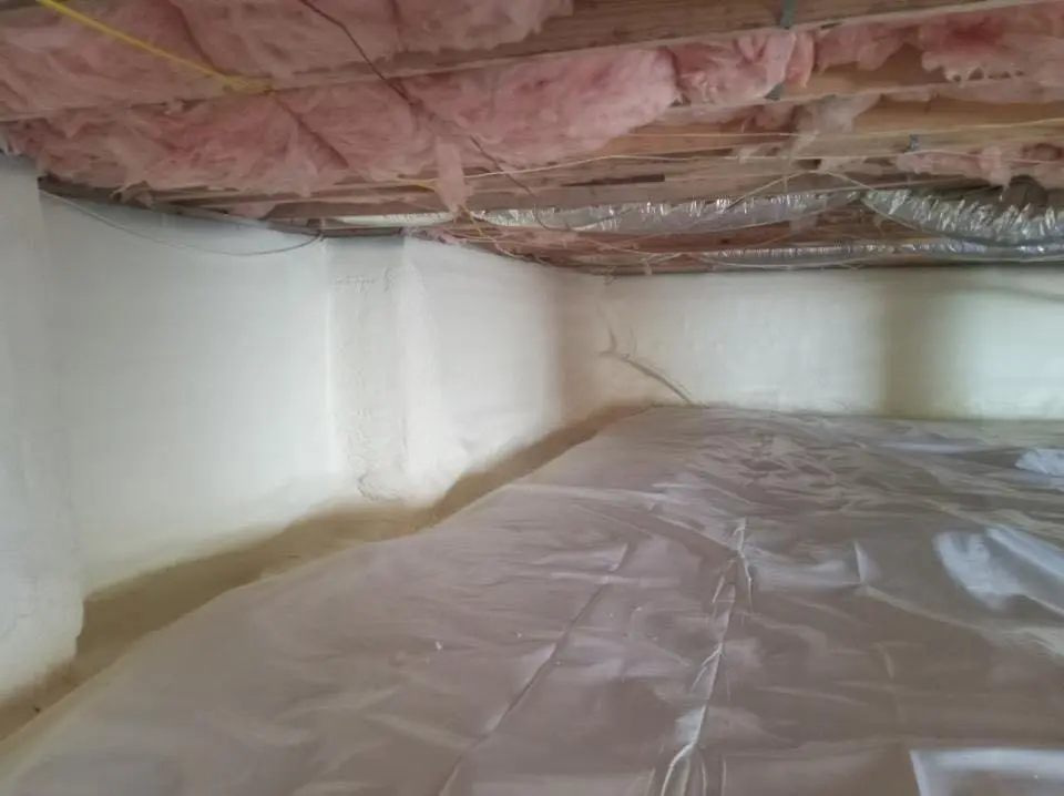 Crawl space encapsulation with closed-cell spray foam for Roof Maintenance in Stony Point