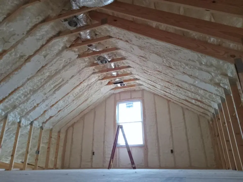 Spray foam roofing application for Crawl Space Insulation project in Stony Point